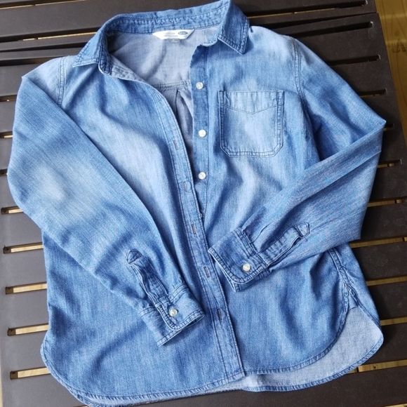 Old Navy Tops - Old Navy Denim Button Down Shirt